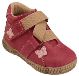 PEGRES 1402 růžová, dětská obuv vel.26