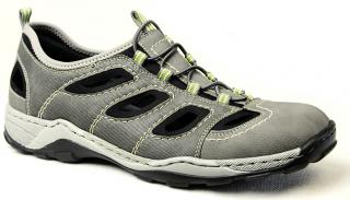 RIEKER 08065-40 grey, pánské vycházkové sandály vel.45