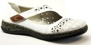 RIEKER 46376-80 white dámská letní obuv vel.38