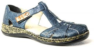 RIEKER 46380-14 blue combi, dámská letní obuv vel.41