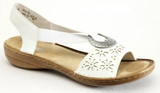 RIEKER 60886-80 white, dámské sandály vel.40