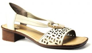 RIEKER 62667-60 beige, dámské letní sandály vel.41