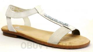 RIEKER 64291-60 beige combi, dámské sandály vel.41