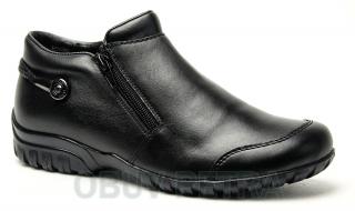 RIEKER L4685-00 black, dámská kotníková obuv vel.42