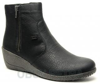RIEKER Y0361-00 black, dámská kotníková obuv vel.41