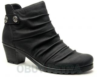 RIEKER Y8063--01 černá, dámská kotníková obuv vel.41