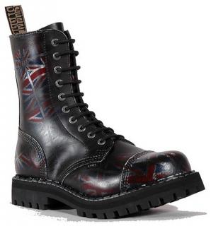 STEEL 10dírkové UK/black, obuv vel.45