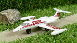 Angličák Letadlo Matchbox Learjet DHL