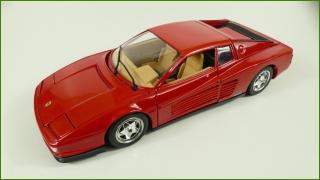 Kovový Model Bburago 1:18 - Ferrari Testarossa - (1984)