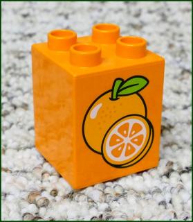 Lego® Duplo® 2x2x2 Oranžová - Pomeranč (Lego® Duplo®)