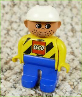 Lego® Duplo® Figurka Dělník Starší Typ - Nápis Lego (Lego® Duplo®)