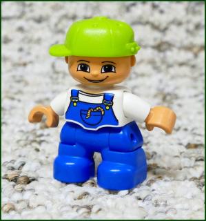 Lego® Duplo® Figurka Dítě Chlapeček (Červík) - Otočná Kšiltovka (Lego® Duplo®)