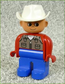 Lego® Duplo® Figurka Kovboj s Bílým Kloboukem (Lego® Duplo®)