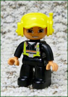 Lego® Duplo® Figurka Pilot Vrtulníku - Žlutá Helma (Lego® Duplo®)