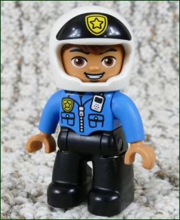Lego® Duplo® Figurka Policista Motorkář s Helmou (Lego® Duplo®)