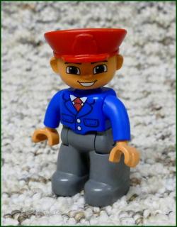 Lego® Duplo® Figurka Výpravčí - Šedé Kalhoty (Lego® Duplo®)