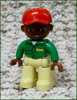 Lego® Duplo® Figurka Zoo Ošetřovatel Černoušek (Lego® Duplo®)