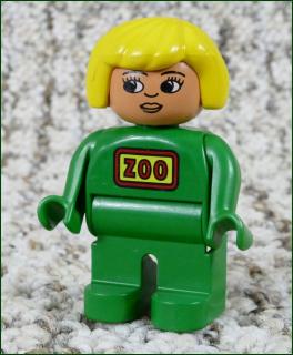 Lego® Duplo® Figurka Zoo Ošetrovatelka Zelená Starší Typ (Lego® Duplo®)