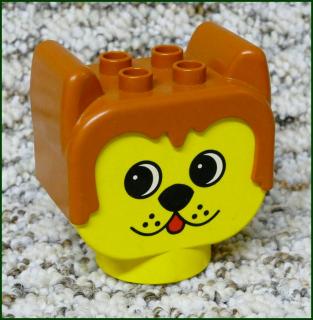 Lego® Duplo® Hlava Psa - Světle Hnědá - Malé Oči (Lego® Duplo®)