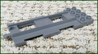 Lego® Duplo® Kolej / Koleje Koncovka - Barva Nová Šedá (Dark Bluish Grey) (Lego® Duplo®)