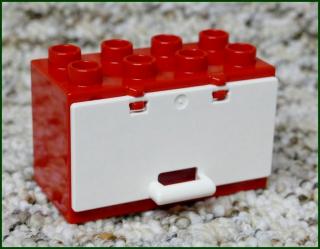 Lego® Duplo® Kontejner/Skříňka - Bílá Dvířka (Lego® Duplo®)
