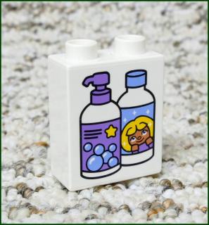 Lego® Duplo® Kostka 1x2x2 Bílá - Tekuté Mýdlo a Šampon (Lego® Duplo®)