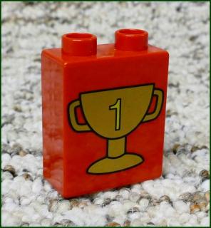 Lego® Duplo® Kostka 1x2x2 Červená - Pohár (Lego® Duplo®)