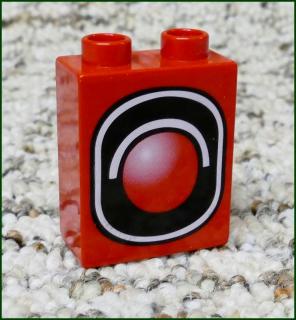 Lego® Duplo® Kostka 1x2x2 Červená - Semafor (1) (Lego® Duplo®)