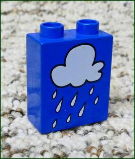 Lego® Duplo® Kostka 1x2x2 Modrá - Mráček (Lego® Duplo®)