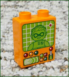 Lego® Duplo® Kostka 1x2x2 Oranžová - Monitor  (Lego® Duplo®)