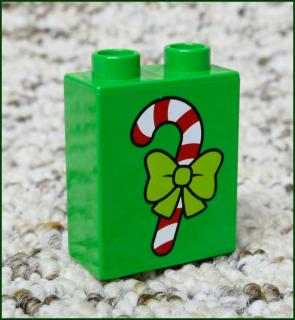 Lego® Duplo® Kostka 1x2x2 Světle Zelená - Candy Lízátko (Lego® Duplo®)