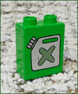 Lego® Duplo® Kostka 1x2x2 Světle Zelená - Kanystr (Lego® Duplo®)