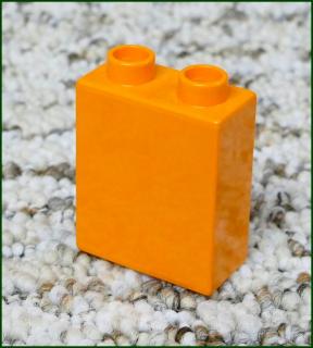 Lego® Duplo® Kostka 1x2x2 Tmavě Oranžová (Lego® Duplo®)