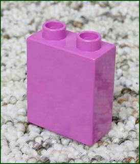 Lego® Duplo® Kostka 1x2x2 Tmavě Růžová (Lego® Duplo®)
