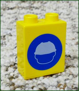 Lego® Duplo® Kostka 1x2x2 Žlutá - Helma (Lego® Duplo®)