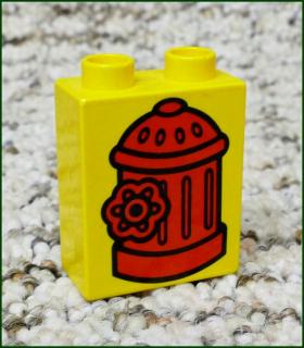 Lego® Duplo® Kostka 1x2x2 Žlutá - Hydrant (Lego® Duplo®)