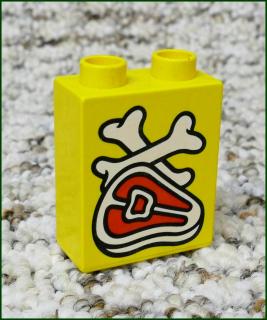 Lego® Duplo® Kostka 1x2x2 Žlutá - Maso (Lego® Duplo®)