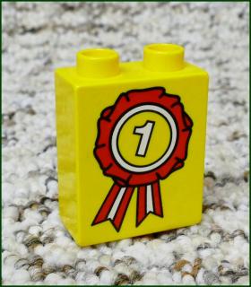 Lego® Duplo® Kostka 1x2x2 Žlutá - Vítězný Věnec (Lego® Duplo®)