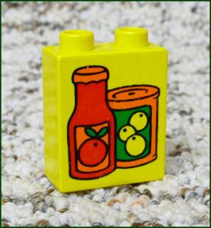 Lego® Duplo® Kostka 1x2x2 Žlutá - Zavařeniny (Lego® Duplo®)