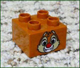 Lego® Duplo® Kostka 2x2 Hnědá - Chip a Dale (Lego® Duplo®)
