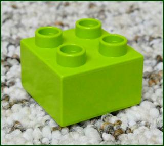 Lego® Duplo® Kostka 2x2 Limetka (Lego® Duplo®)