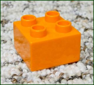 Lego® Duplo® Kostka 2x2 Oranžová (Lego® Duplo®)