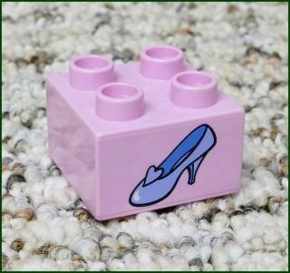 Lego® Duplo® Kostka 2x2 Růžová - Střevíček (Lego® Duplo®)