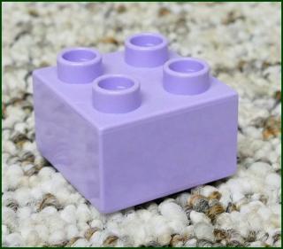 Lego® Duplo® Kostka 2x2 Světle Fialková (Violet) (Lego® Duplo®)