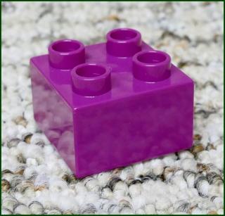 Lego® Duplo® Kostka 2x2 Světle Fialová (Lego® Duplo®)