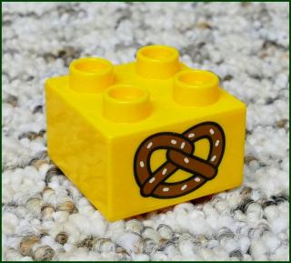 Lego® Duplo® Kostka 2x2 Světle Oranžová - Preclík (Lego® Duplo®)