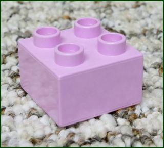 Lego® Duplo® Kostka 2x2 Světle Růžová (Lego® Duplo®)