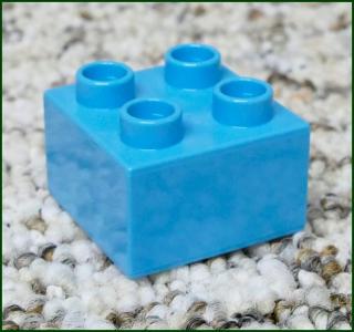 Lego® Duplo® Kostka 2x2 Světle Tyrkysová (Lego® Duplo®)