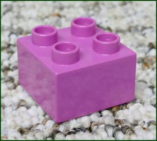 Lego® Duplo® Kostka 2x2 Tmavě Růžová (Lego® Duplo®)