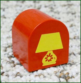 Lego® Duplo® Kostka 2x2 Zaoblená Červená - Lampička (Lego® Duplo®)